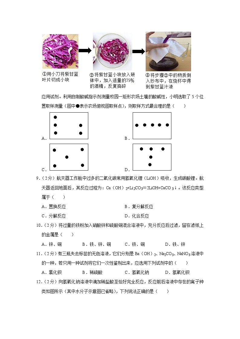 2023-2024学年浙江省温州市洞头区九年级（上）期中科学试卷03