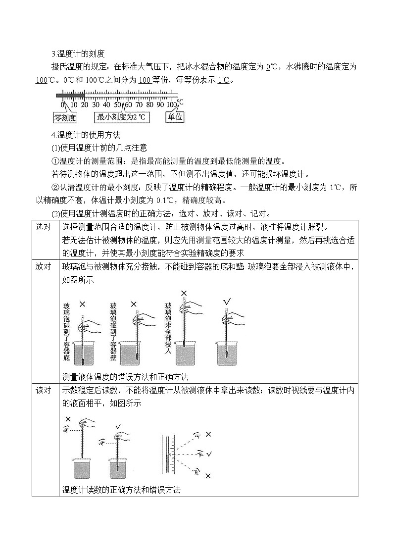 （浙教版2024）七年级上册科学1.2.2科学测量——温度的测量 同步练习含解析版03