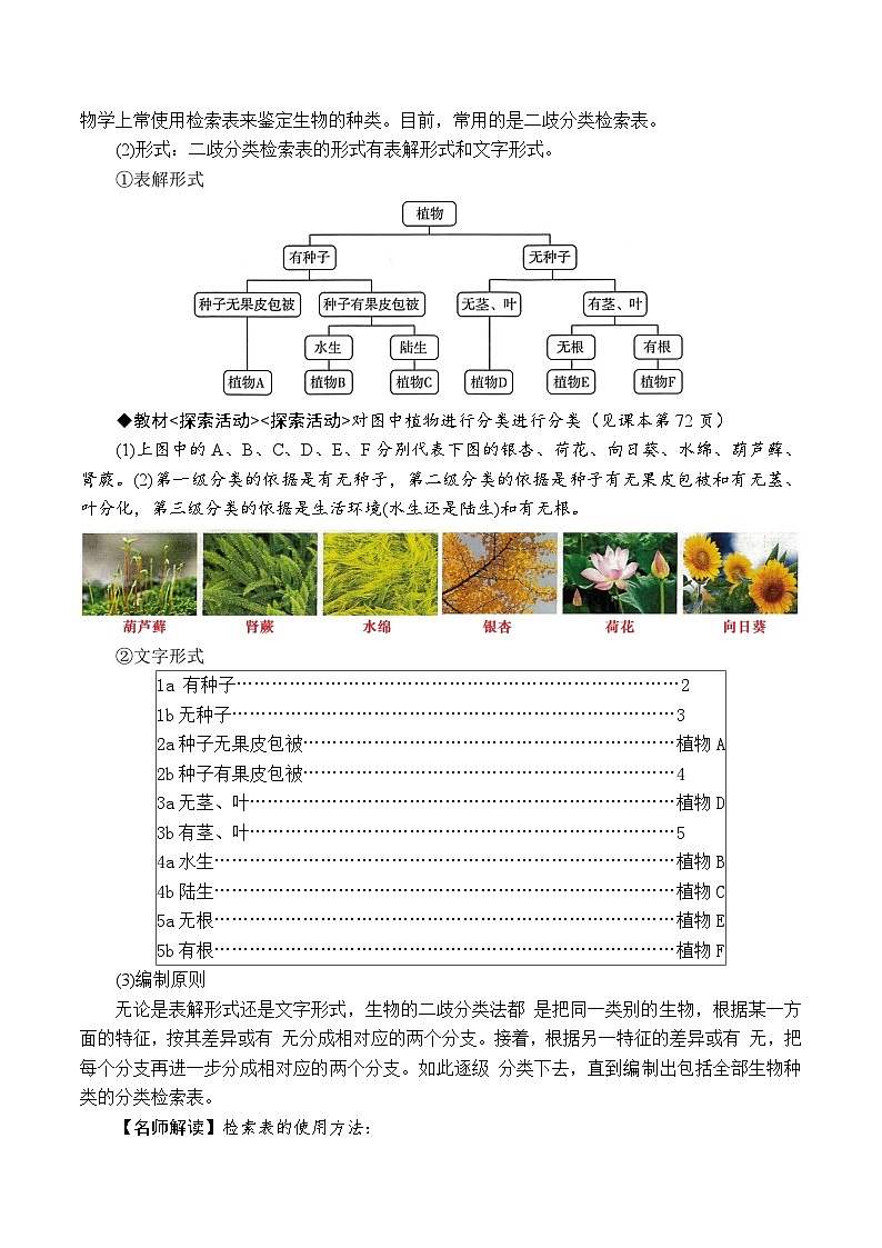 2.4生物的分类（原卷版）第3页
