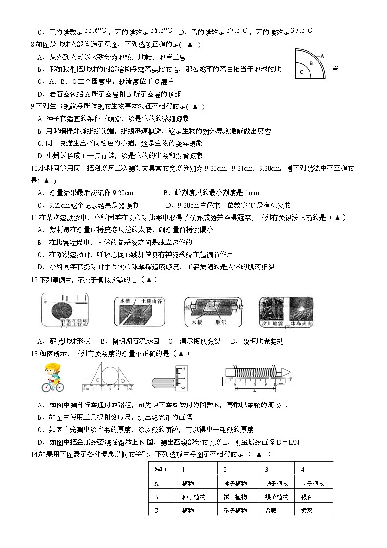2023-2024学年浙江省台州市临海市七年级（上）期中科学试卷.02