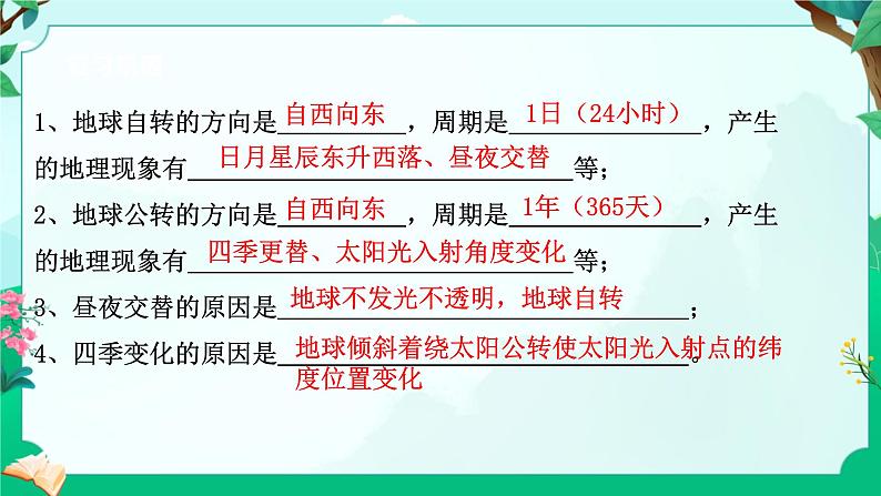 浙教版七上科学 4.2 地球的转动 课件第3页