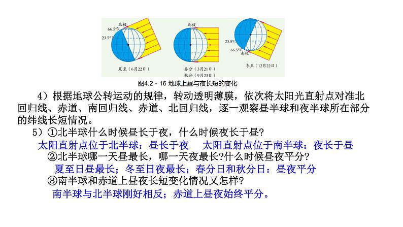 浙教版七上科学 4.2 地球的转动 课件第7页