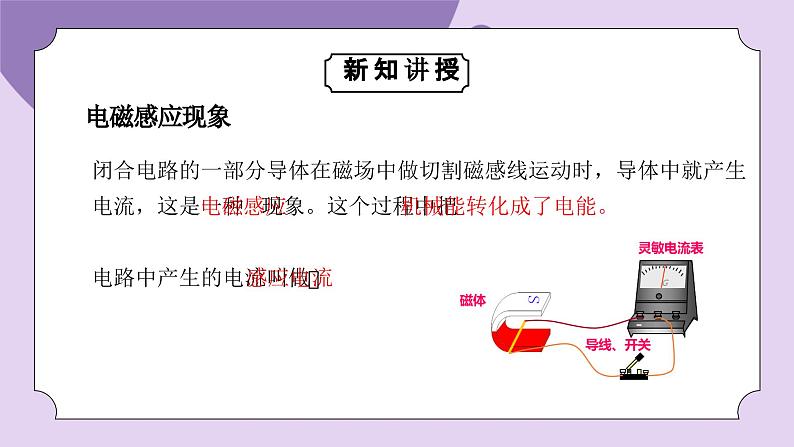 浙教版初中科学 八下第1章 电与磁1.5《磁生电》课件第6页