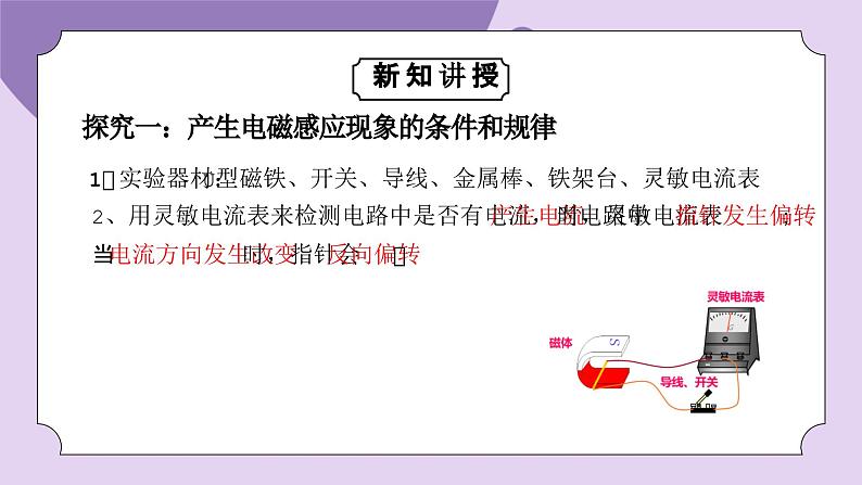 浙教版初中科学 八下第1章 电与磁1.5《磁生电》课件第7页