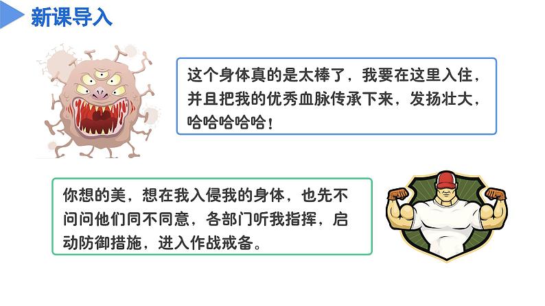 第三章 3.3 身体的防卫（教学课件）--九年级科学下册（浙教版）第4页