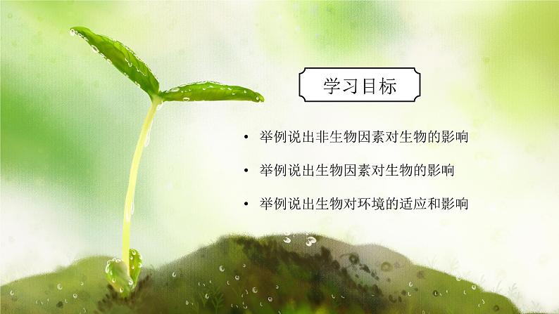 浙教版初中科学九下第2章生物与环境2.1《生物与环境的相互关系》课件第3页