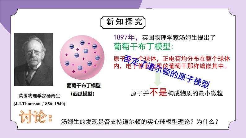 浙教版初中科学 八下第2章微粒的模型与符号 2.3 《原子结构的模型》课时1 课件第5页