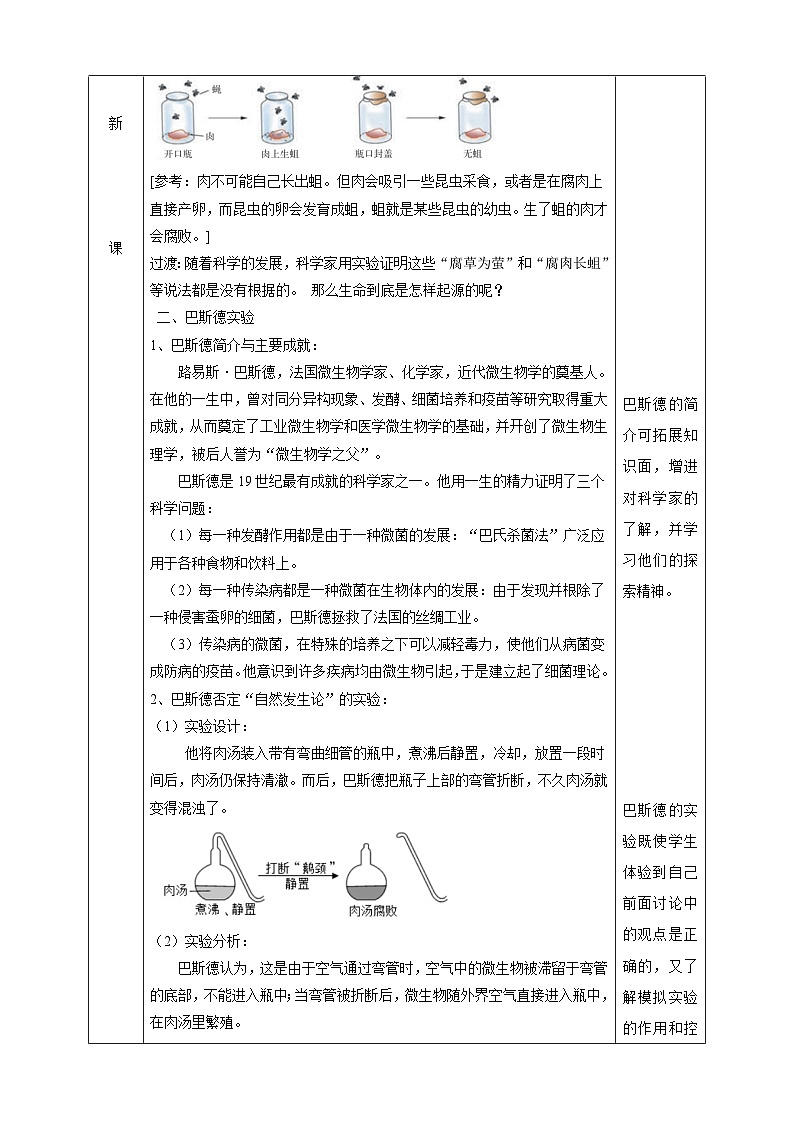 华师大版科学九下 2.2《生命的起源》教案第2页