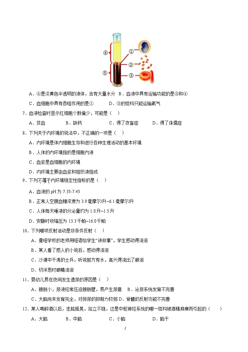 八年级生命科学开学摸底考（上海专用）（考试版）第2页