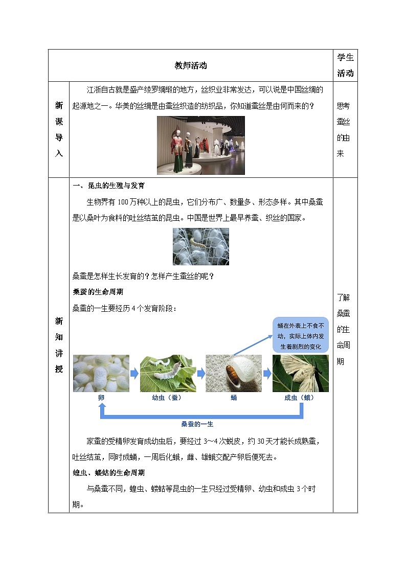 【核心素养】浙教版科学七年级下册1.2 人和动物的生殖与发育（第2课时）（教学设计）第2页