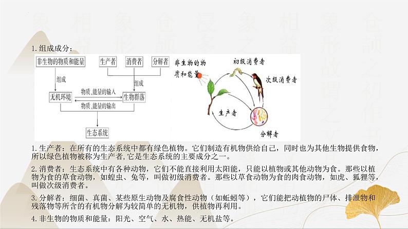 【核心素养】浙教版科学九年级下册 2.4-2.5生态系统的结构功能与稳定性 同步课件第7页