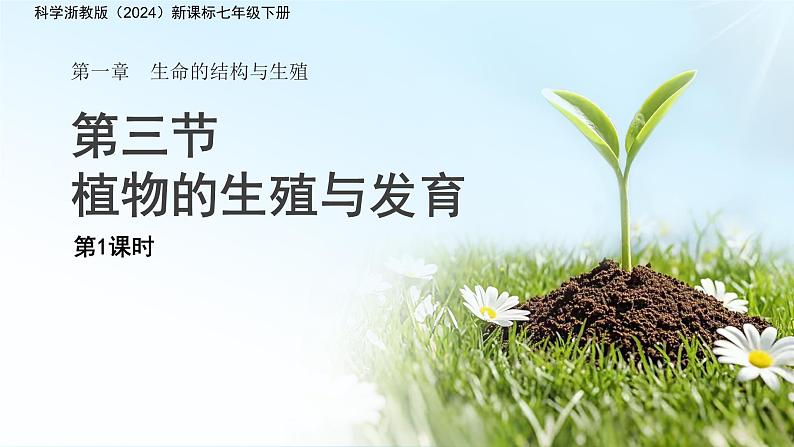 第1章 第3节 植物的生殖与发育 第1课时 课件 科学浙教版（2024）七年级下册第1页