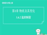 2024九年级化学上册第1章物质及其变化第6节几种重要的盐第2课时盐的制取习题课件浙教版