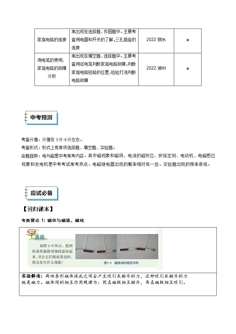 2025年中考考前冲刺攻略教案：科学（二）(原卷版）第3页