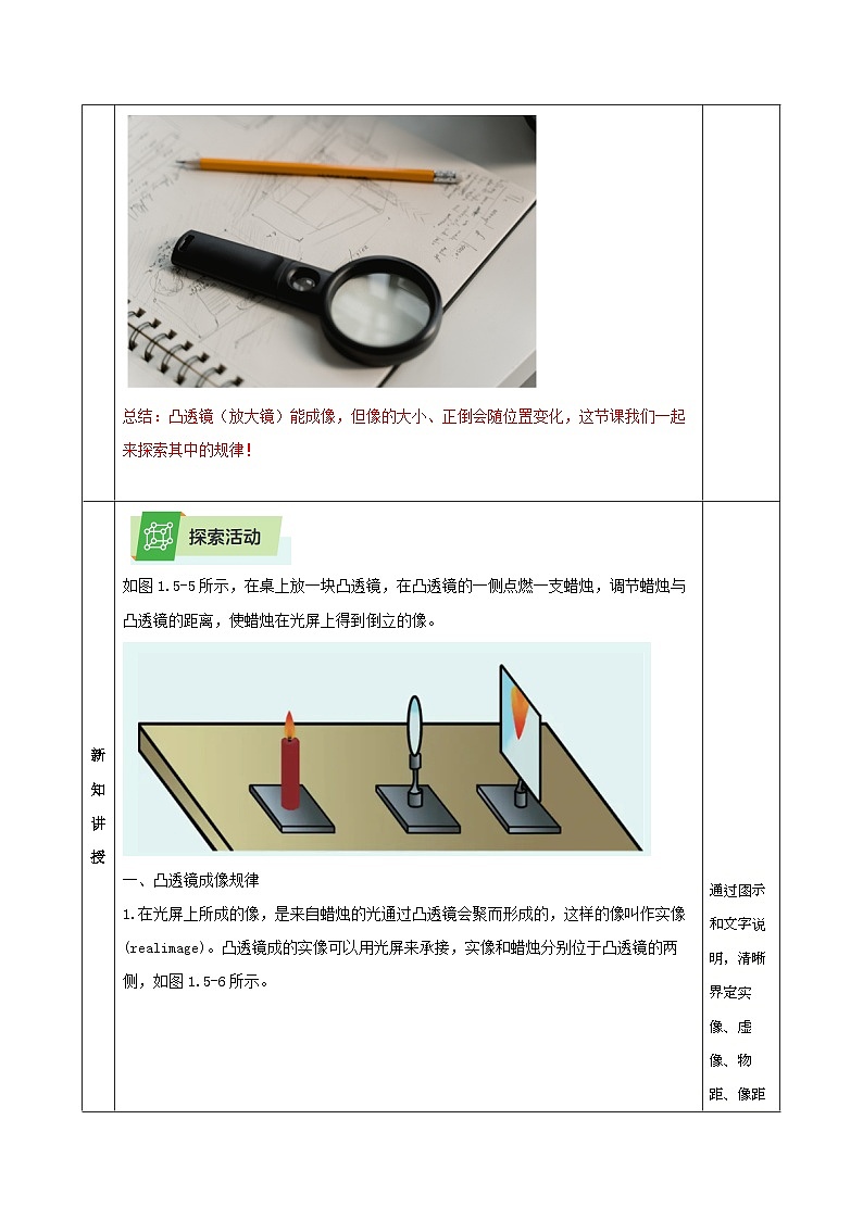 1.5.2 透镜和视觉（第2课时）（教学设计）-浙教版八年级科学上册第3页