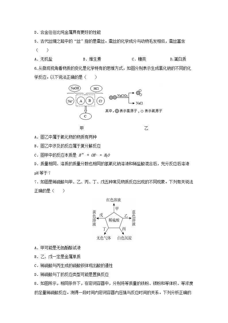 浙江省杭州市萧山区名校2025-2026学年九年级上学期10月月考科学试卷（学生版）第2页