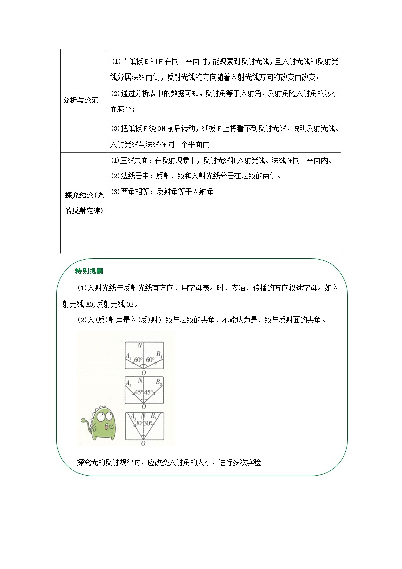 专题04光的反射和折射（word）2025-2026学年八上科学浙教版2024复习学案知识点+习题（解析版）第3页