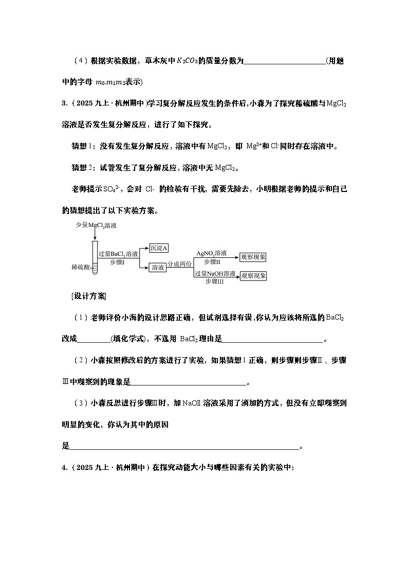2025-2026学年科学期末实验探究专题（学生版）第3页
