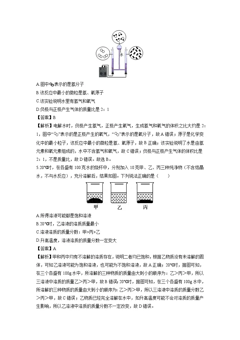 2024-2025学年浙江省绍兴市名校八年级上学期期末质量调研卷科学试卷（解析版）第2页