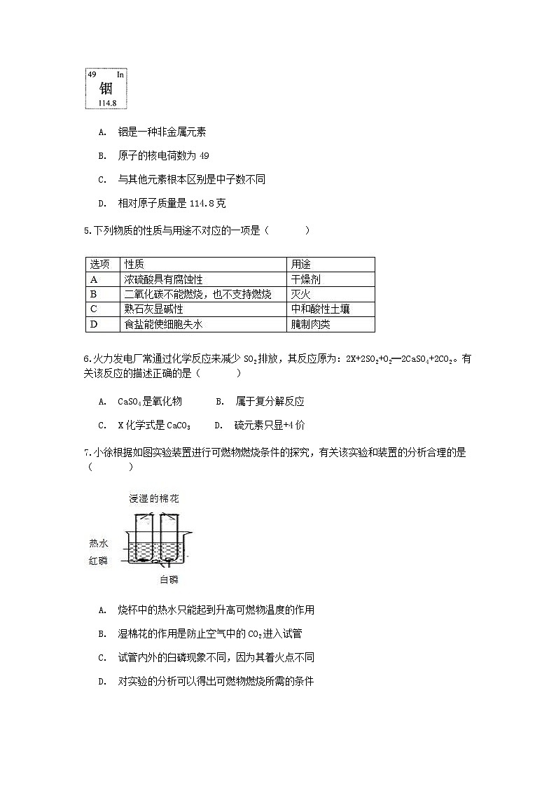 试卷 2020-2021学年浙教版科学中考第一轮复习分类题型训练（三十五）：化学选择（5）第2页