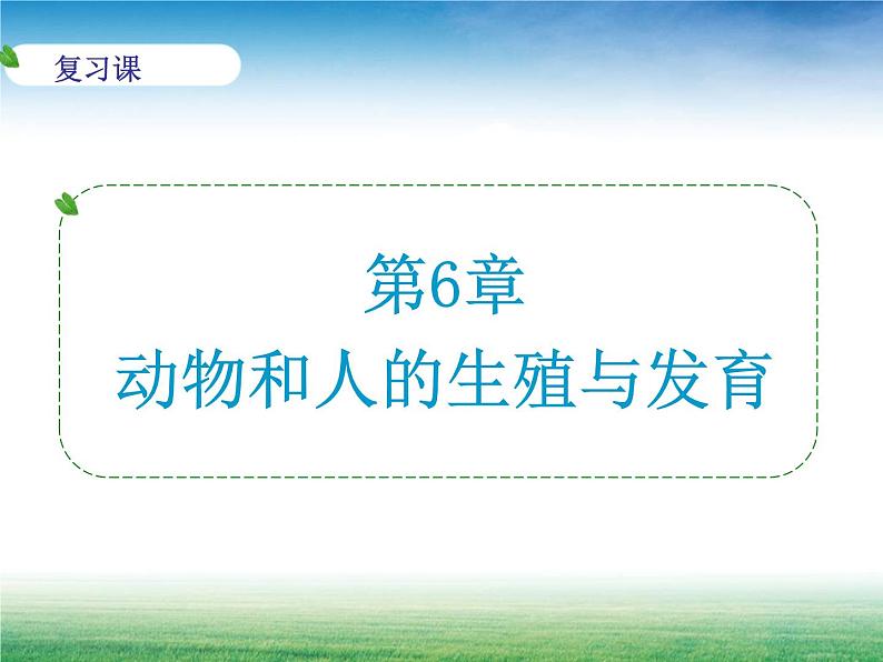 2020—2021学年华东师大版七年级科学下册 第六章 动物和人的生殖与发育复习第1页