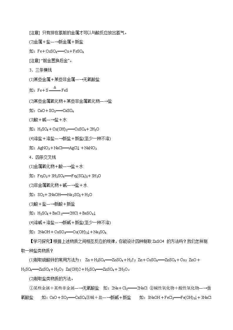 【精品讲义】浙教版 科学 9年级上册 2.5.2 物质的转化——化合物之间的相互转化03
