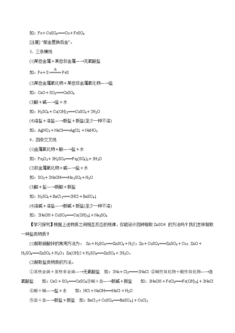 【精品讲义】浙教版 科学 9年级上册 2.5.2 物质的转化——化合物之间的相互转化03