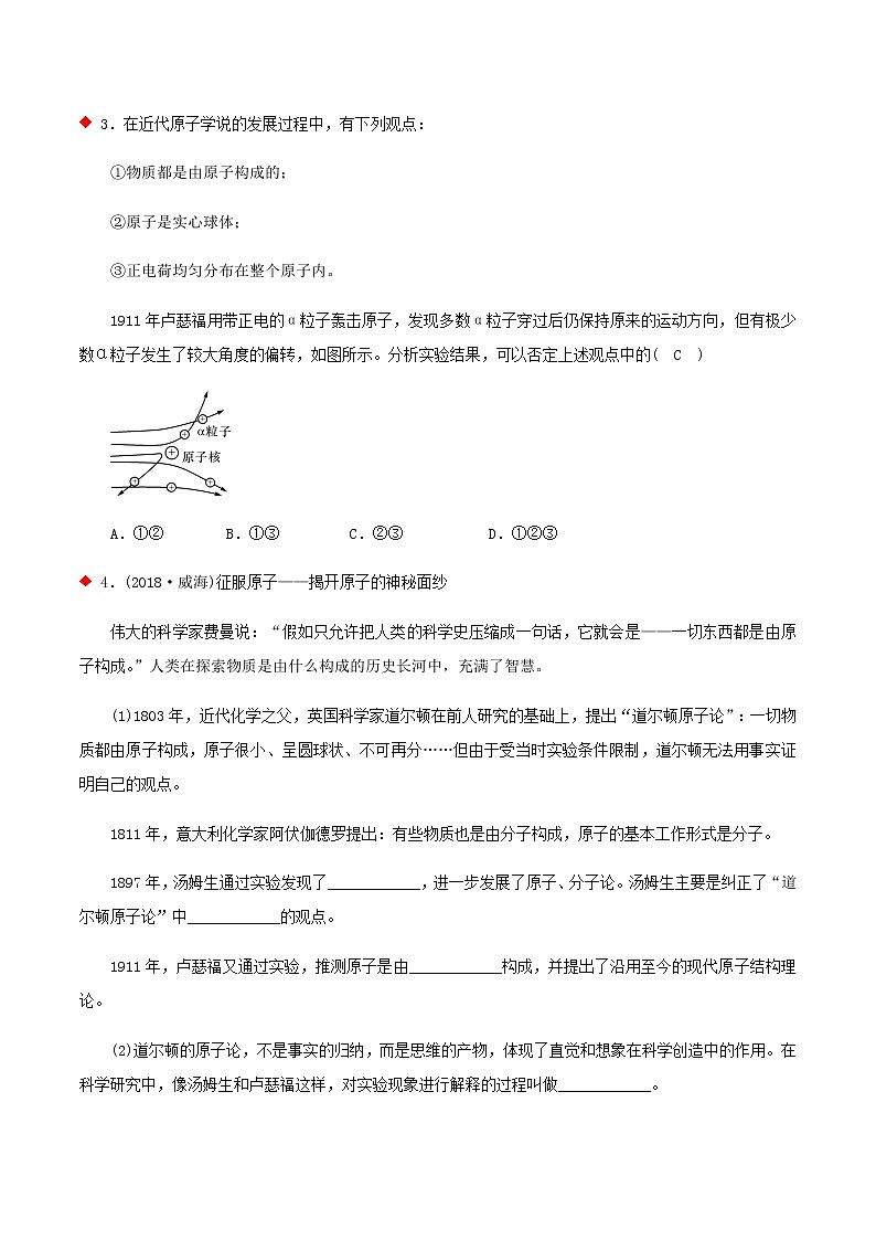 构成物质微粒与元素（8个考点）-2021年中考科学（浙教版）重难点、易错点复习练习（教育机构专用）03