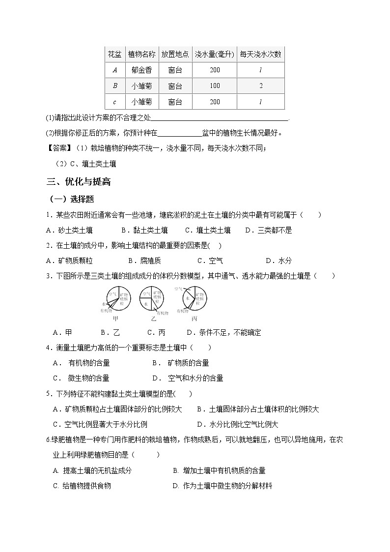 第四章 各种各样的土壤-浙教版八年级下册科学讲义（教育机构）02