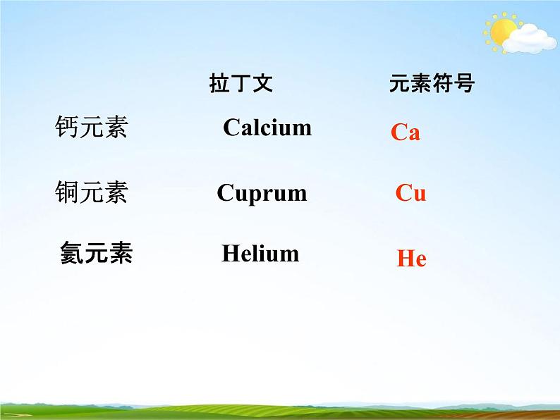 浙教版八年级科学下册《表示元素的符号》教学课件PPT初二优秀公开课06