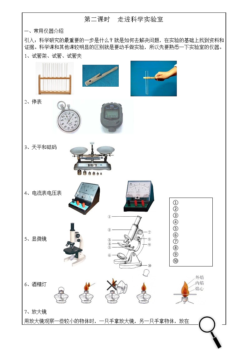浙教版科学 七年级上册 第1章 走进科学实验室 第2节 走进科学实验室（课件+教案+试题）01