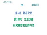 教科版八年级上册物理习题课件 期末提分练案 第5讲 第2课时  方法训练 研究物态变化的方法