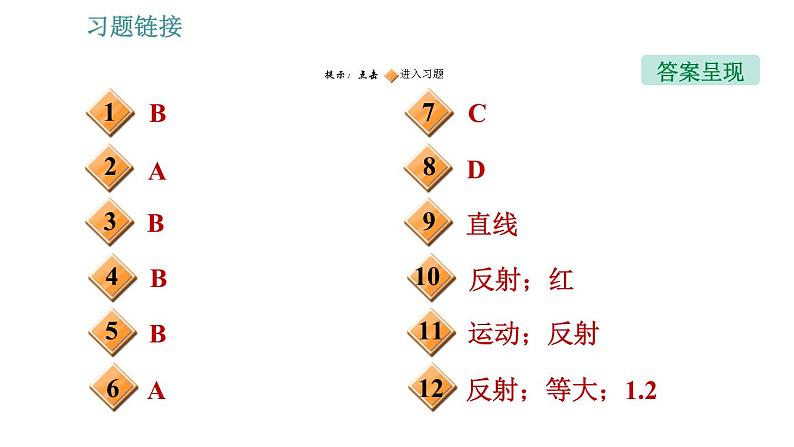 教科版八年级上册物理习题课件 期末提分练案 第3讲 第1课时  达标训练第2页