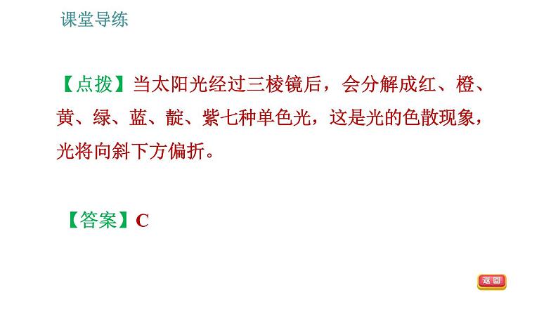 教科版八年级上册物理习题课件 第4章 4.8  走进彩色世界06