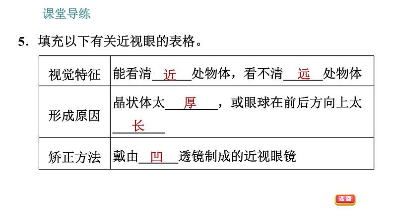 教科版八年级上册物理习题课件 第4章 4.6  神奇的眼睛08