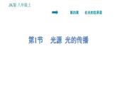 教科版八年級(jí)上冊(cè)物理習(xí)題課件 第4章 4.1 光源 光的傳播