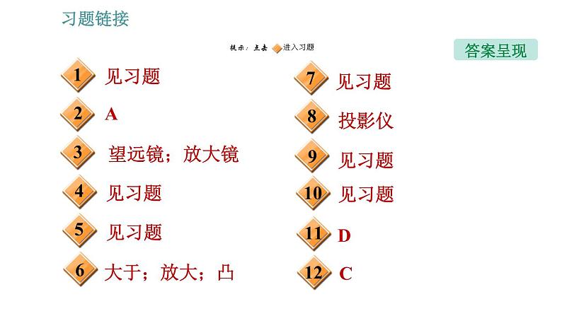 教科版八年级上册物理习题课件 第4章 4.7  通过透镜看世界02