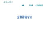 教科版八年级上册物理习题课件 第4章 全章易错专训