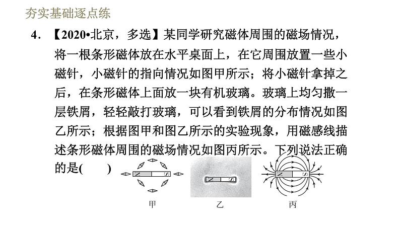 教科版九年级全一册物理习题课件 第七章 7.1.2磁　场07