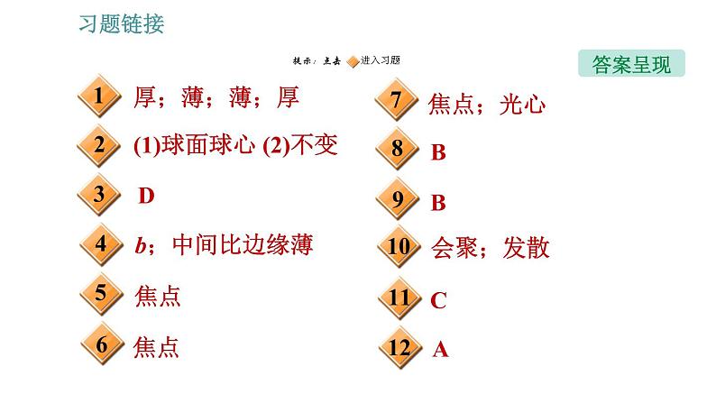 教科版八年级上册物理习题课件 第4章 4.5.1 认识透镜第2页