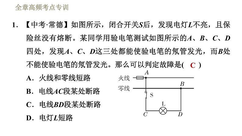 教科版九年级全一册物理习题课件 第九章 全章高频考点专训 专训2 电与磁探究第3页