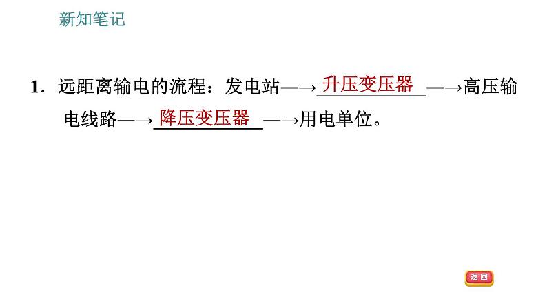 沪科版九年级上册物理习题课件 第18章 18.3 电能的输送04