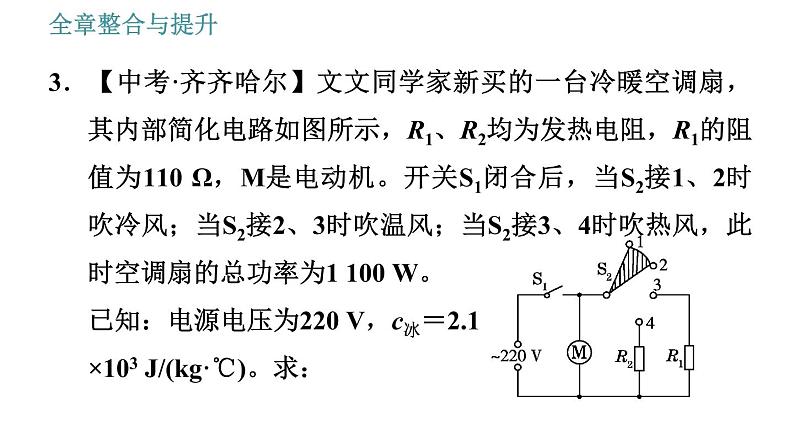 沪粤版九年级上册物理习题课件 第15章 全章整合与提升第8页