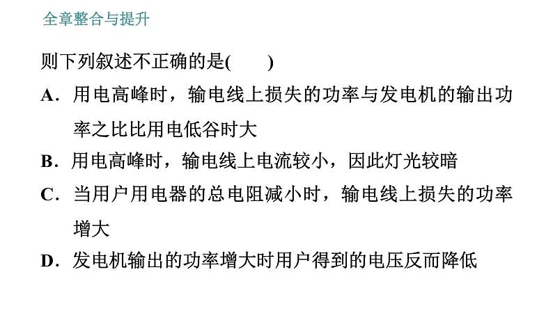 沪科版九年级上册物理习题课件 第18章 全章整合与提升第7页