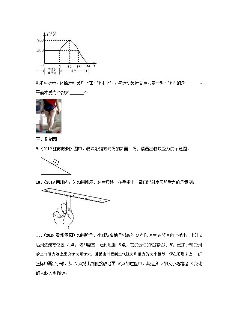 人教版八年级物理下册8.2《二力平衡》提升练习题（含答案及解析）第3页