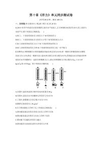 2020-2021学年10.1 浮力巩固练习