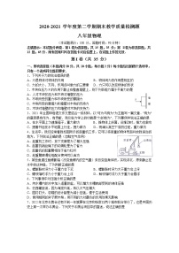 山东省青岛市胶州市2020-2021学年八年级下学期期末考试物理试题（word版含答案）