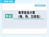 沪科版九年级全一册物理课件 第十六章 全章高频考点专训 专训2 电学综合计算（电、热、力综合）