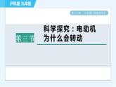 沪科版九年级全一册物理课件 第十七章 17.3科学探究：电动机为什么会转动