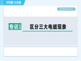 沪科版九年级全一册物理课件 第十八章 全章高频考点专训 专训1 区分三大电磁现象